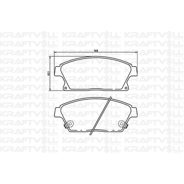 Fren Balatası Ön 16 Inch Astra J Cruze Zafıra C Mokka